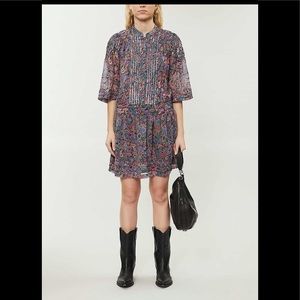 ZADIG&VOLTAIRE Rimo Paisley-print Woven Midi Dress SZ M